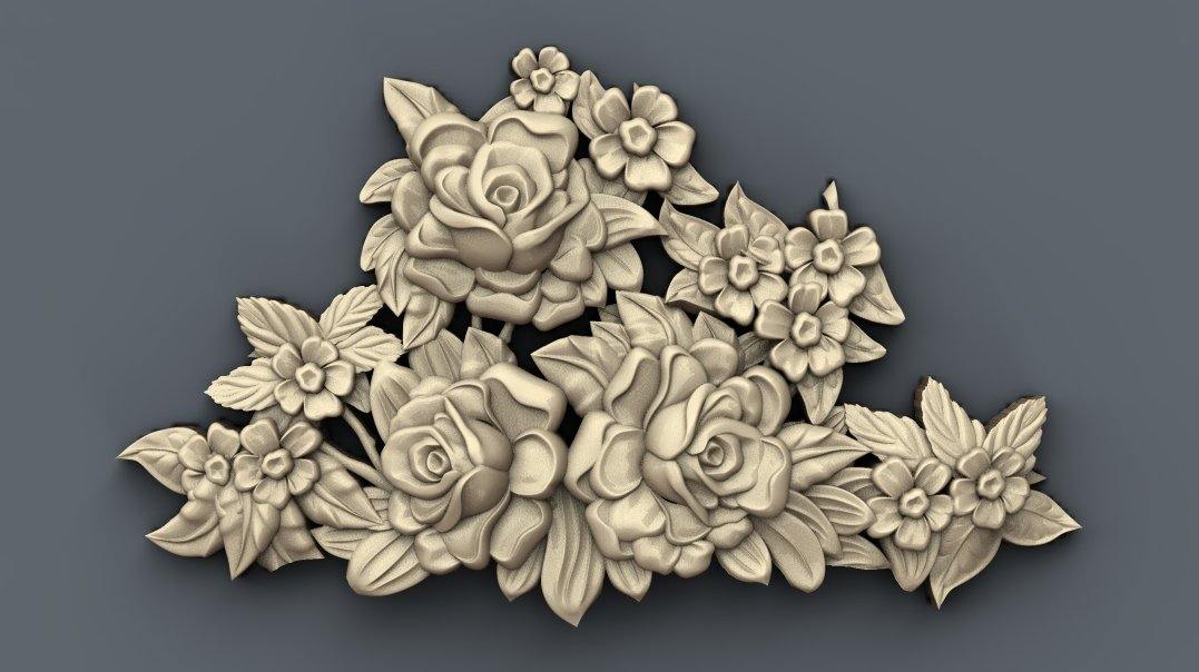 STL Format 3D Decoration Doors Patterns - 015 - Extrusion and CNC