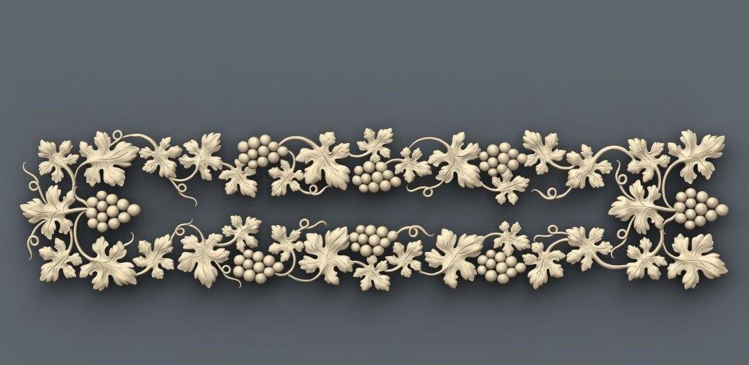 STL Format 3D Decoration Doors Patterns - 017 - Extrusion and CNC