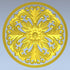STL Format 3D Furniture Decorativ Round Patterns - 008 - Extrusion and CNC