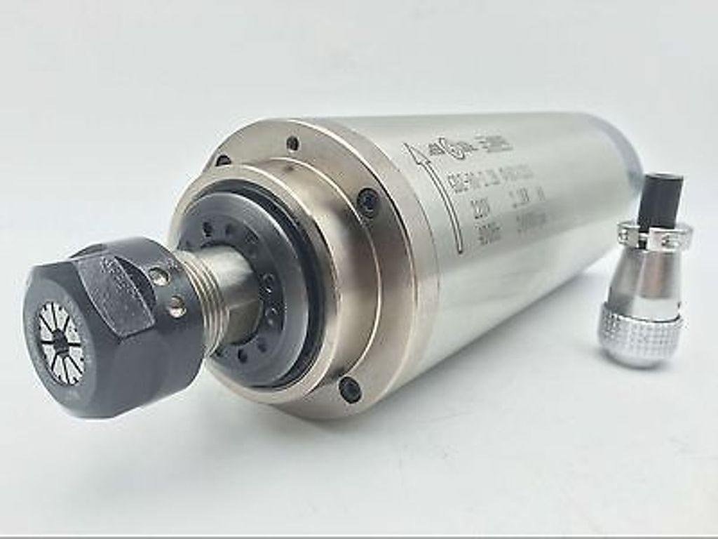 2200W 2.2KW 3HP 400Hz 80 mm diameter Water Cooled spindle 4 bearings - Extrusion and CNC