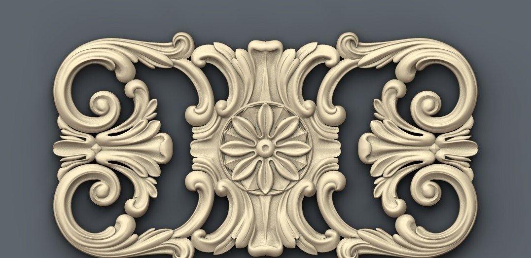 STL Format 3D Decoration Doors Patterns - 023 - Extrusion and CNC