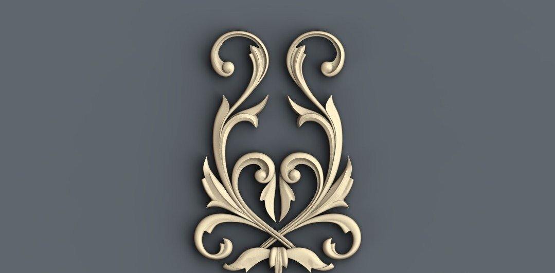 STL Format 3D Decoration Doors Patterns - 025 - Extrusion and CNC