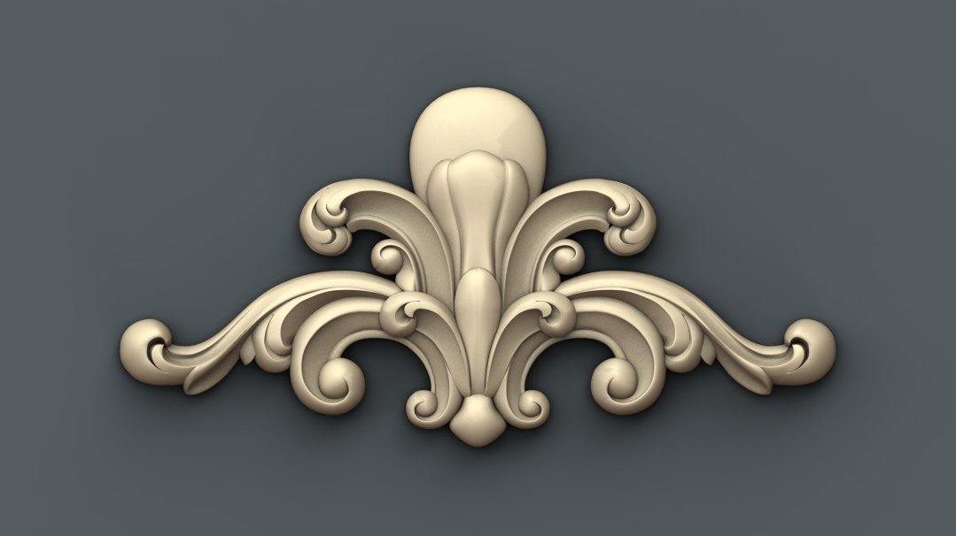STL Format 3D Furniture Decoration - 026 - Extrusion and CNC