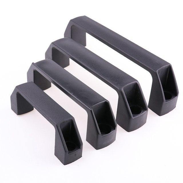 Black Aluminium Handle for Aluminium Profile Accessories 90 mm - Pack of 1 - Extrusion and CNC