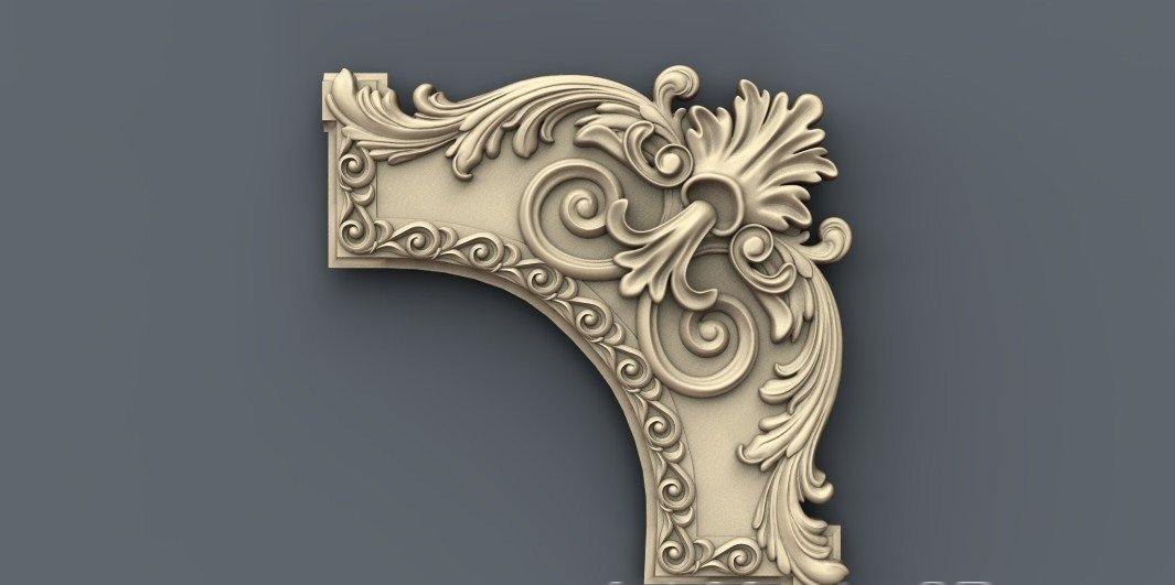 STL Format 3D Furniture Decoration - 036 - Extrusion and CNC