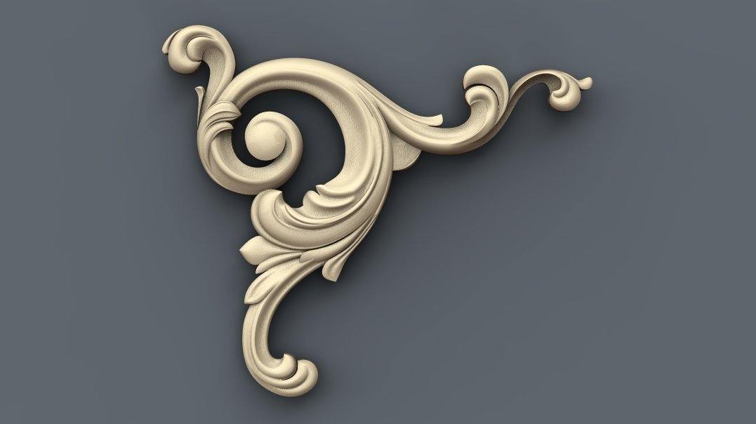 STL Format 3D Furniture Decoration - 038 - Extrusion and CNC