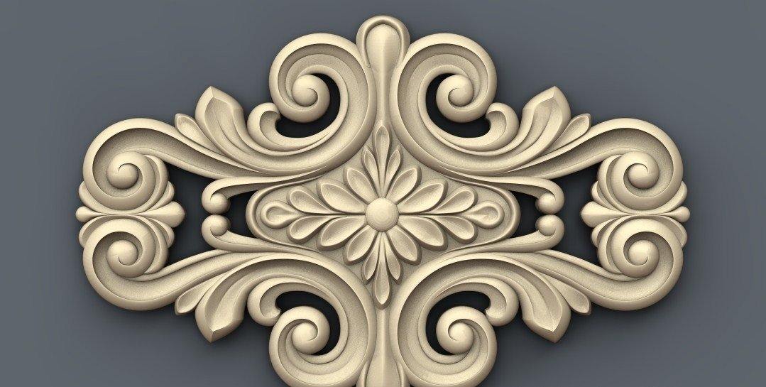 STL Format 3D Decoration Doors Patterns - 045 - Extrusion and CNC