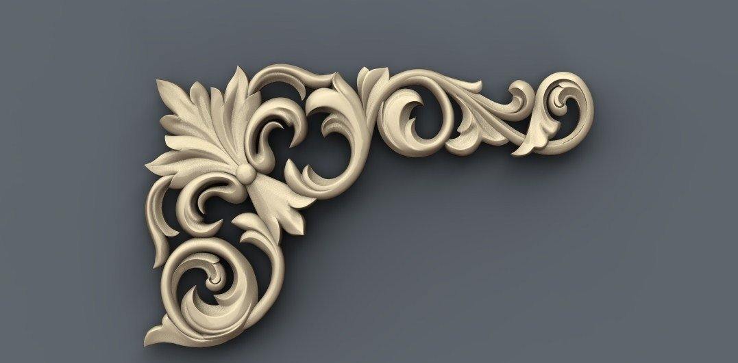 STL Format 3D Furniture Decoration - 049 - Extrusion and CNC