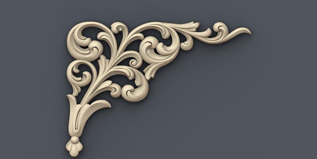 STL Format 3D Furniture Decoration - 050 - Extrusion and CNC