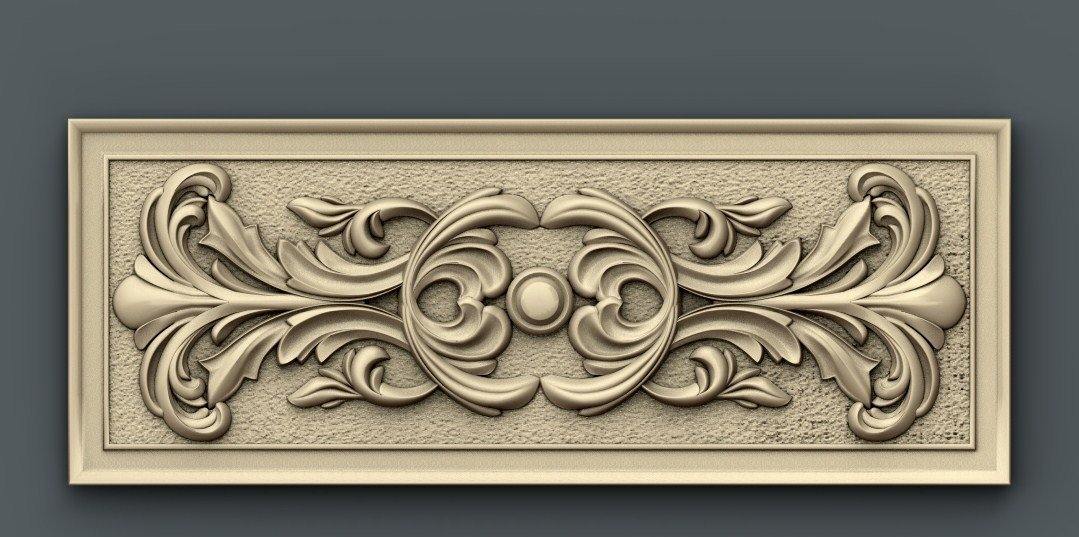 STL Format 3D Decoration Doors Patterns - 054 - Extrusion and CNC
