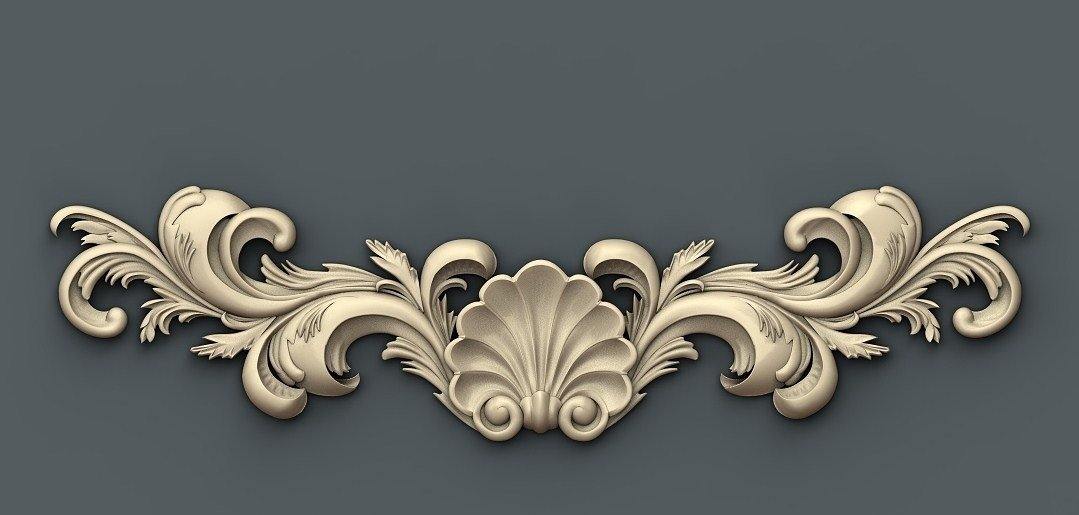 STL Format 3D Furniture Decoration - 059 - Extrusion and CNC