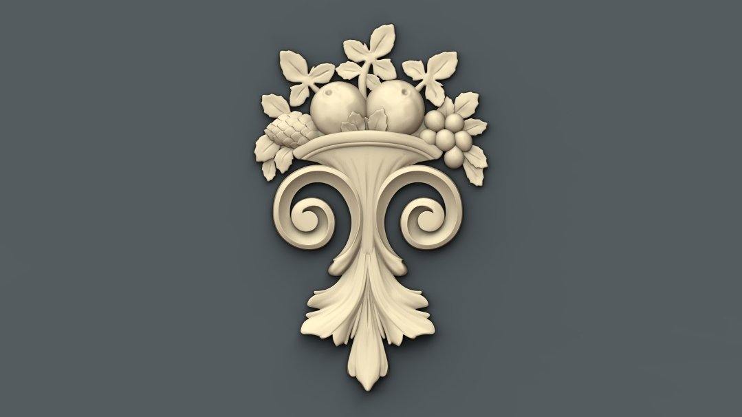 STL Format 3D Furniture Decoration - 006 - Extrusion and CNC