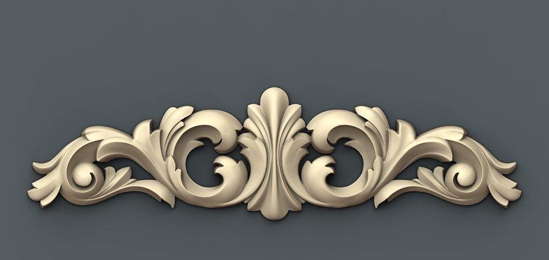 STL Format 3D Furniture Decoration - 070 - Extrusion and CNC