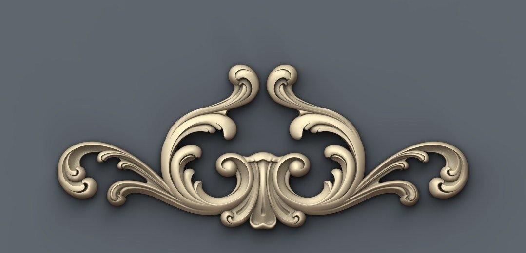 STL Format 3D Furniture Decoration - 075 - Extrusion and CNC