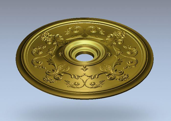 STL Format 3D Furniture Ceiling Decoration Round Patterns - 079 - Extrusion and CNC