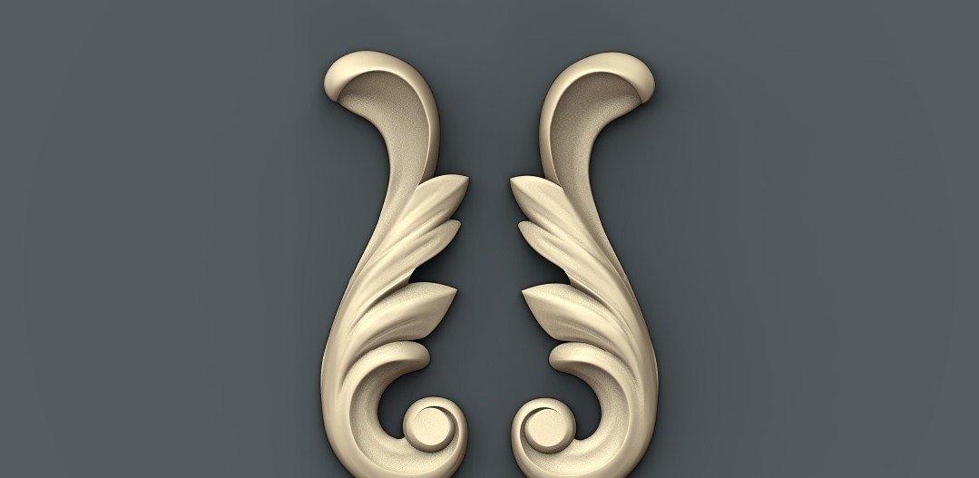 STL Format 3D Furniture Decoration - 080 - Extrusion and CNC