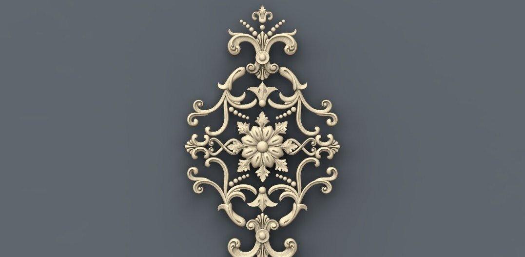 STL Format 3D Decoration Doors Patterns - 008 - Extrusion and CNC