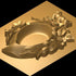 STL Format 3D  Ashtray - 023 - Extrusion and CNC
