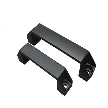 Black Aluminium Handle for Aluminium Profile Accessories 120 mm - Pack of 1 - Extrusion and CNC