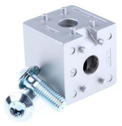 2 Sides Corner cube connector 20 series for extrusion aluminium profile 2020 with bolts and side covers - Extrusion and CNC