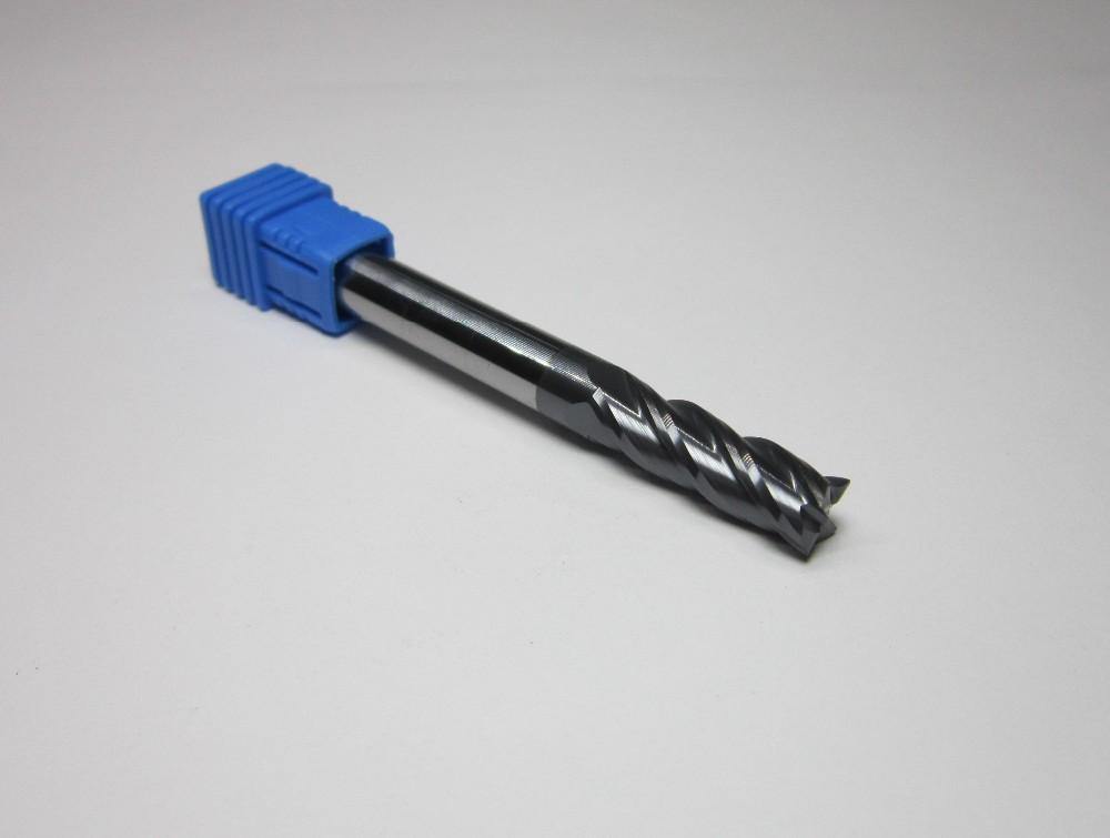 1PCS 8MM flutes HRC45 long shank length 75mm tungsten carbide end mills set bits - Extrusion and CNC