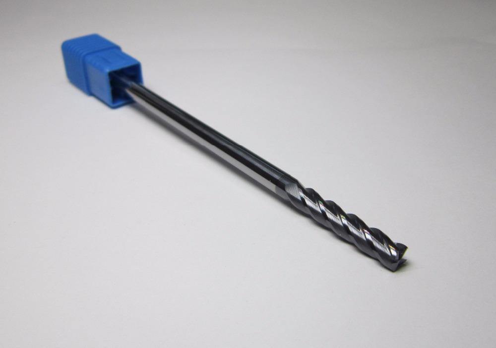 1PCS 6MM 4 flutes HRC45 extra long shank L-150mm tungsten carbide end mills set bit - Extrusion and CNC