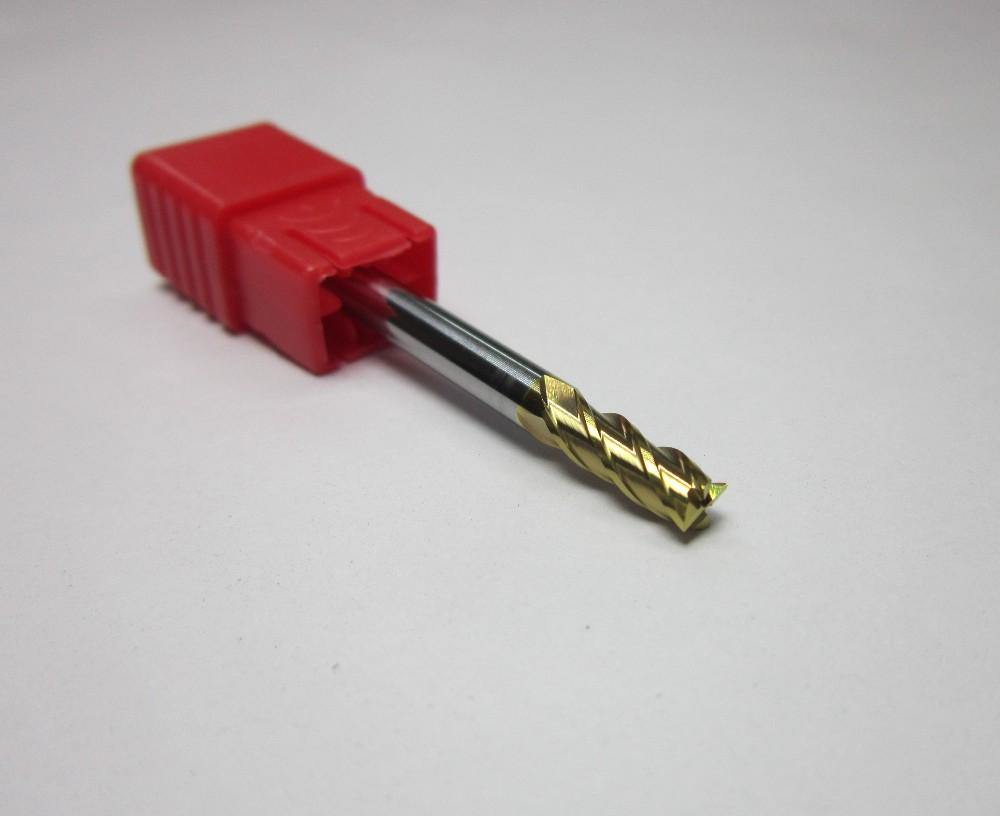 1PCS 4MM HRC62 4F Tungsten Carbide End Mills bit - Extrusion and CNC