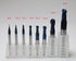 8PCS R0.5 1.0 1.5 2.0 2.5 3.0 4.0 5.0 HRC68 2 flutes Tungsten Carbide Ball Nose End Mill set bits - extrusion-and-cnc