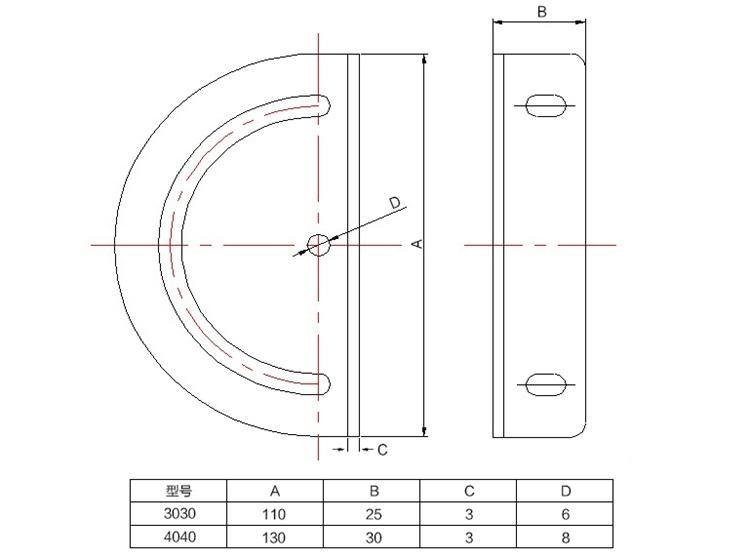 180 degree 4040 cross steering plate 40 Series Pack of 1 - Extrusion and CNC