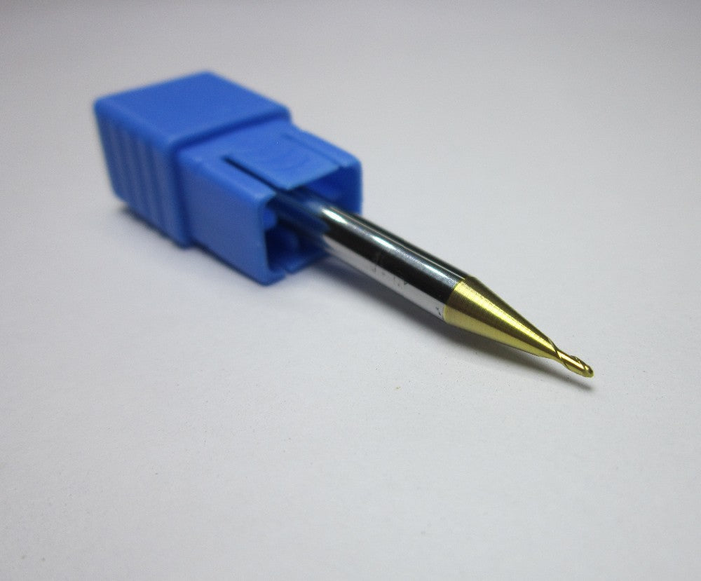 8PCS R0.5 1.0 1.5 2.0 2.5 3.0 4.0 5.0 HRC58 2 flutes Tungsten Carbide Ball Nose End Mill set bits - extrusion-and-cnc
