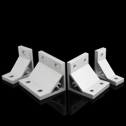 90 Degree 50x50 corner 2020 Extrusion Bracket 2 hole 20 series Pack of 1 - Extrusion and CNC