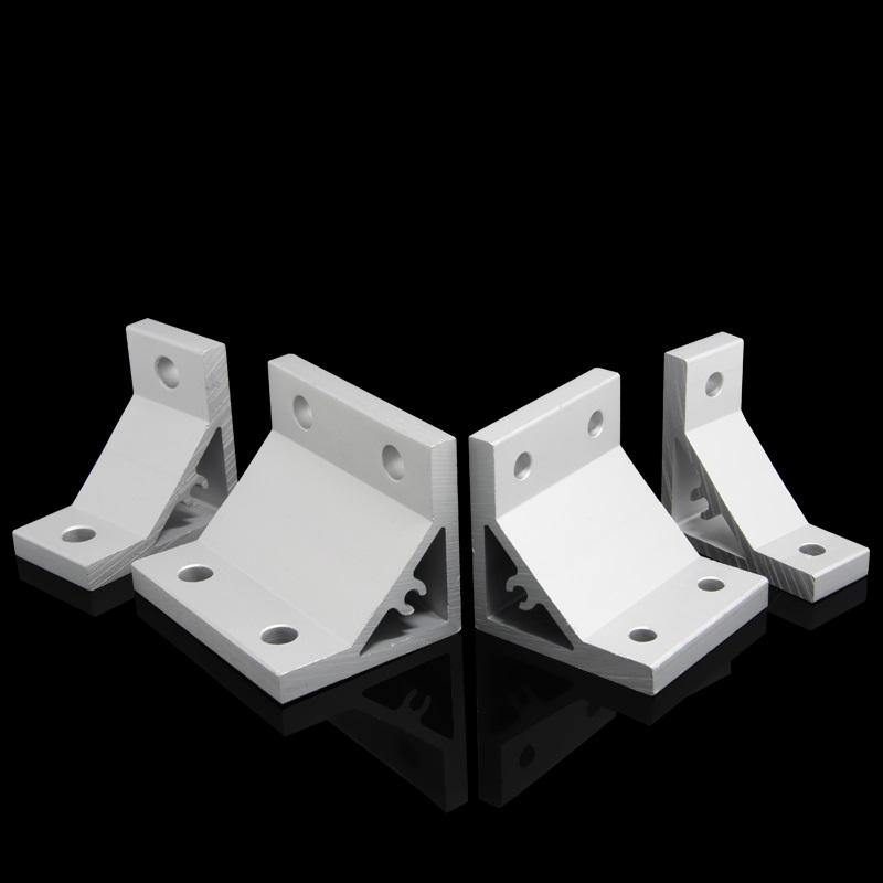 90 Degree 50x50 corner 4545 Extrusion Bracket 2 hole 45 series Pack of 1 - Extrusion and CNC