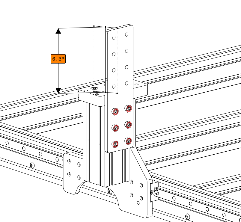 Pro linear Gantry Riser joining plate Kit - extrusion-and-cnc